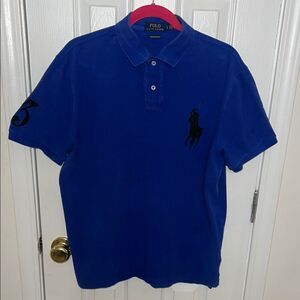Polo by Ralph Lauren Men's Blue Polo Shirt